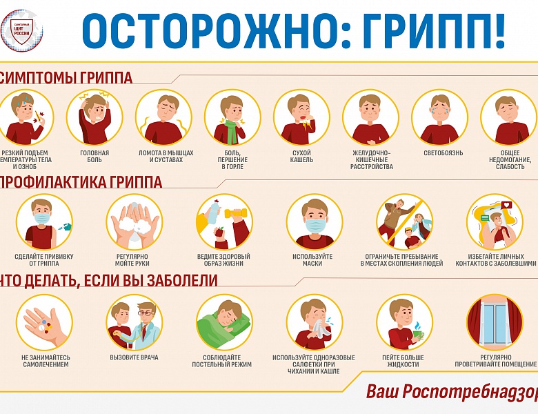 Напоминаем о профилактике гриппа и ОРВИ!