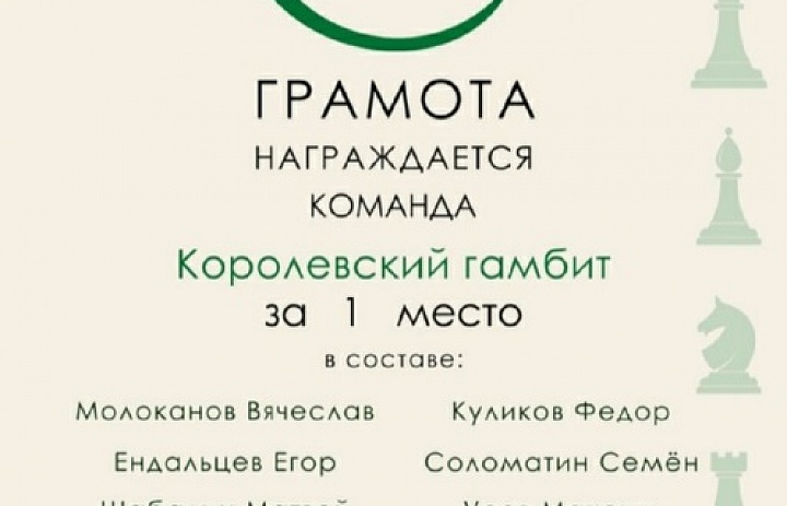 Итоги шахматных интернет — турниров.