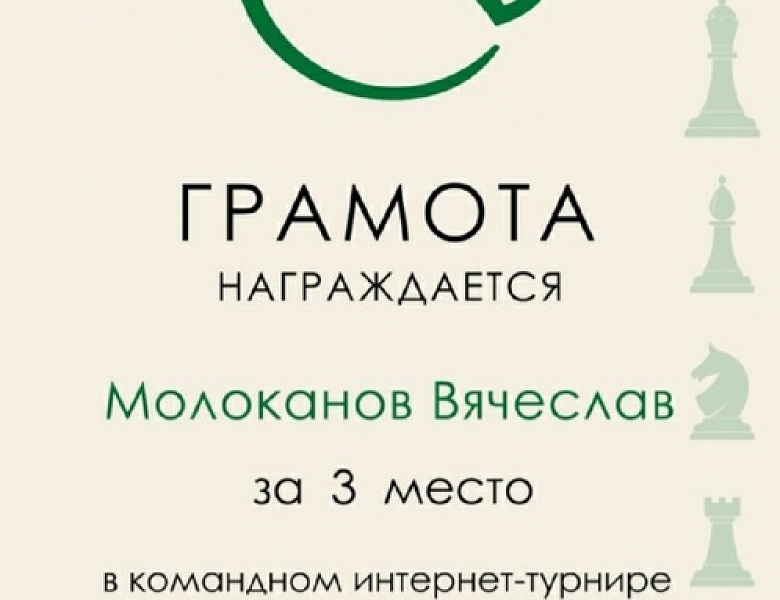 Итоги шахматных интернет — турниров.