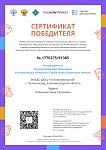 Булаш Надежда, сертификат победителя Всероссийской ежегодной патриотической акции «Летопись сердец», 06.2025