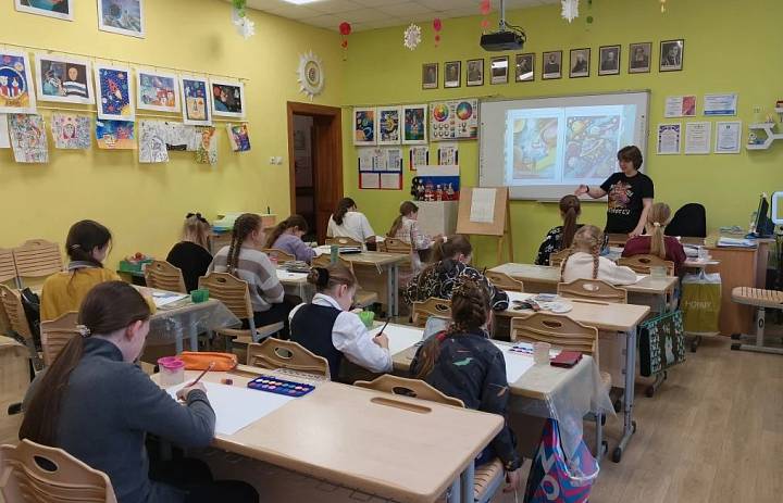 Мастер-класс в студии "Вернисаж"