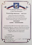 Носкова Е.Г., Благодарственное письмо, 2024